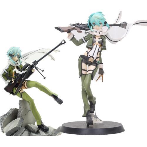 Anime Sword Art Online II Figure 3 Gun Gale Online GGO Asada Shino Sinon Figure Toys PVC Action Figure Collectible Toy