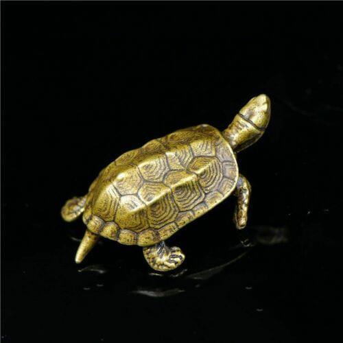 China Pure copper bronze solid Little Turtle statue