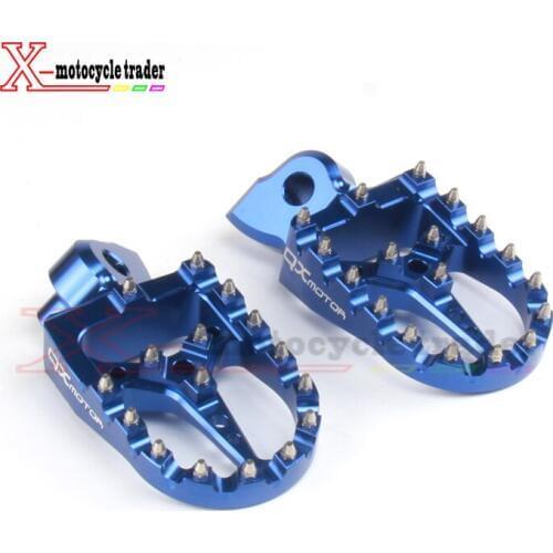 CNC Billet MX Foot Pegs Rests Pedals Footpegs For YAMAHA yz 125 250 yz125 yz85 yz450f wr450f wr250f dirt bike motorcycle parts
