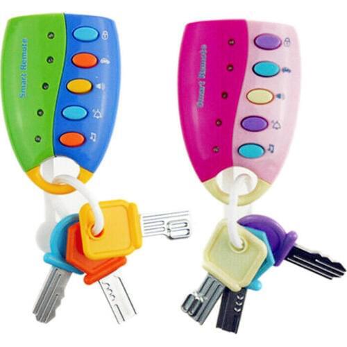 Baby Toy Musical Car Key Vocal Smart Remote Car Voices Pretend Play Educational Toys For Children Baby Music Toys