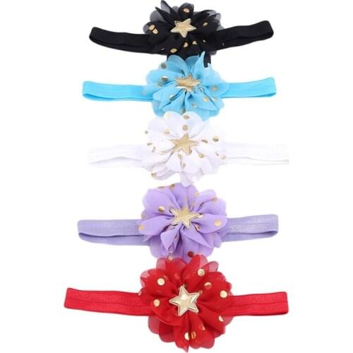 3Pcs/set Baby Girls Flower Headband New Korean Hair Accessories Childrens Simple Solid Color Bow Hairband Set New Arrival