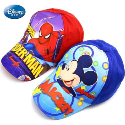 Disney Anime Waflera Mickey Mouse Baby Caps With Cute Cars Baseball Cap For Boy Girl Children Hip Hop Sun Hat Fashion Kids Hats