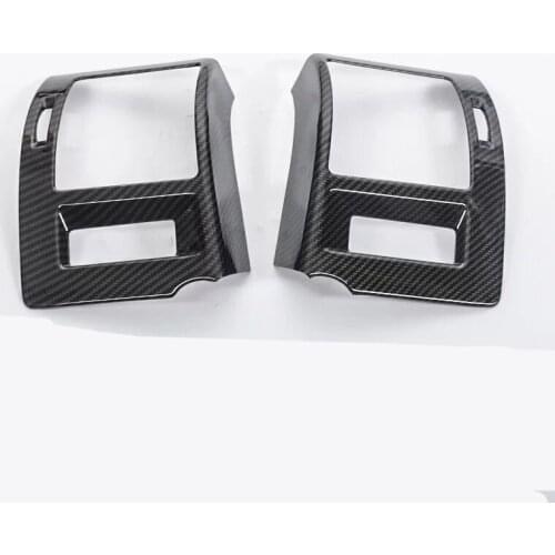 DNHFC Car Accessories For Toyota Prado LHD Interior Mouldings Air-conditioning outlet decoration 2011-2015 2016 2017 2018