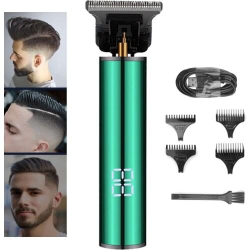 Electric Hair Clipper for Men Professional Barber Cutter Tool LED Display USB Rechargeable Shaver Waterproof Beard Trimmer