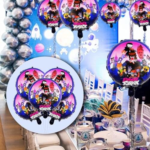 Omilut Friday Night Funkin Foil Balloons Birthday Party Decoration Balloons Party Supplies Video Games Decorations for Boys Girl