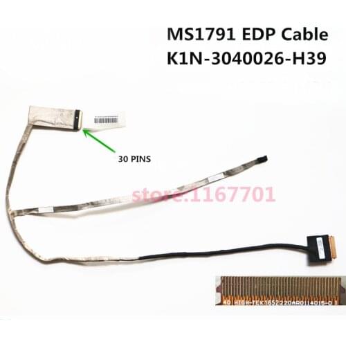 Laptop/Notebook LCD/LED/LVDS flex CABLE For MSI MS1791 GE72 PE70 GT72S K1N-3040026-H39 EDP