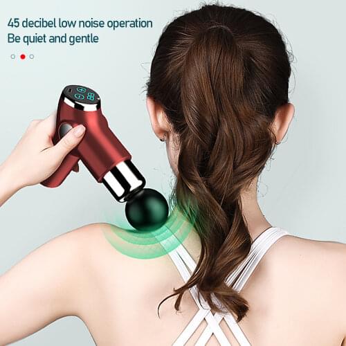 Muscle Massage Gun Mini Pocket 32 Speed vibration Electric Back neck Massager Gun For Body Deep Relief Pain Slimming Fascial gun