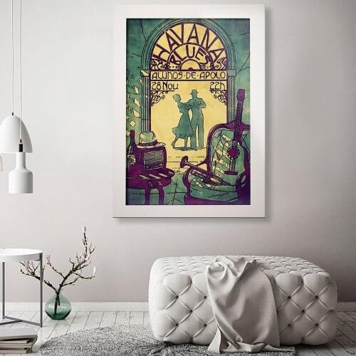 Minimalist Abstract Retro Couple Dancing Wall Art Canvas Painting Nordic Posters and Prints Wall Pictures for Living Home Decor