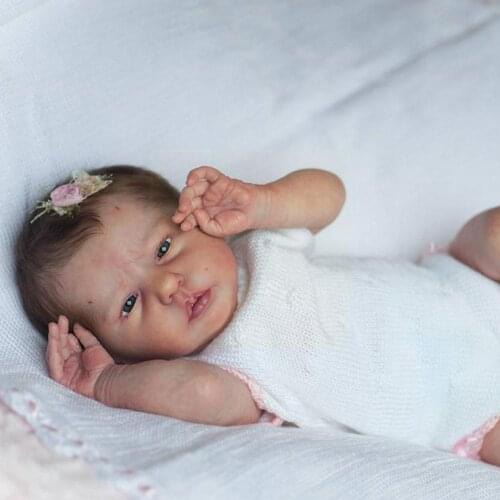 19 Inch Rebirth Dolls Set Newborn Baby Size Popular Edition Limited Gifts Kit Vinyl Reborn Unfinished Soft Parts Dolls