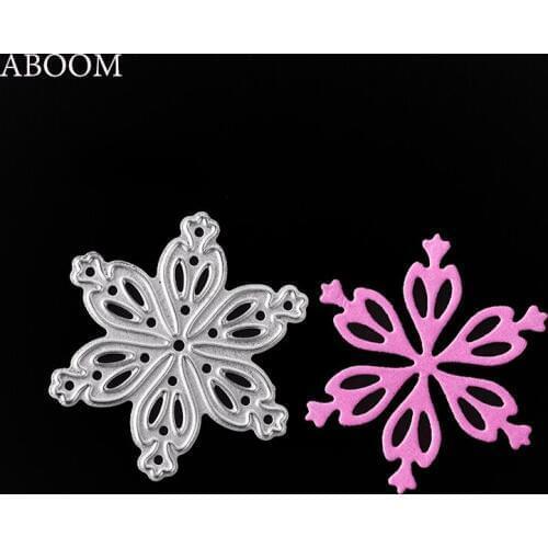 ABOOM New 1PC Round Flower Shape Cutting Dies For DIY Scrapbooking Photo Album Decorative Embossing DIY Paper Card Making Mold