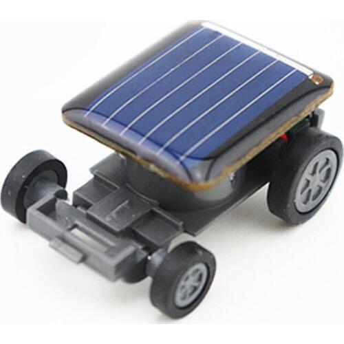 New Cute Mini Solar Powered Robot Racing Car Vehicle Educational Gadget Kids Toy Cute Garden Ornament