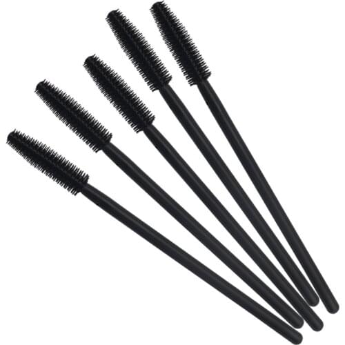 Hot free shipping 50pcs/set Disposable Eyelash Brush Mascara Wands Applicator Eyelash Comb Makeup Brushes Suitable For Daily Use