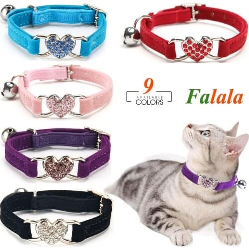 Cat Collar With Bell Collar For Cats Kitten Puppy Leash Collars For Cats Dog Chihuahua Pet Cat Collars Leashes Lead Pet Supplies
