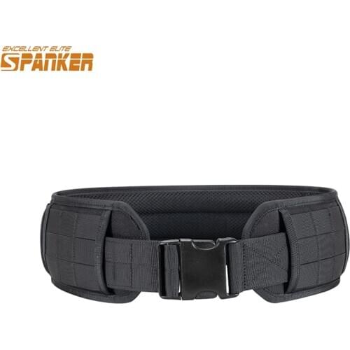 EXCELLENT ELITE SPANKER Tactical Low Profile Holster Compatible War Belt Camo Dual Use Molle Waist Belt