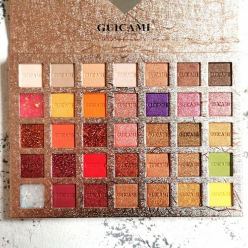 35-color Eyeshadow Palette Powder Pallete Long-lasting Colorfast Waterproof Smudge-proof Glitter Shimmer Matte Eye Shadow Makeup
