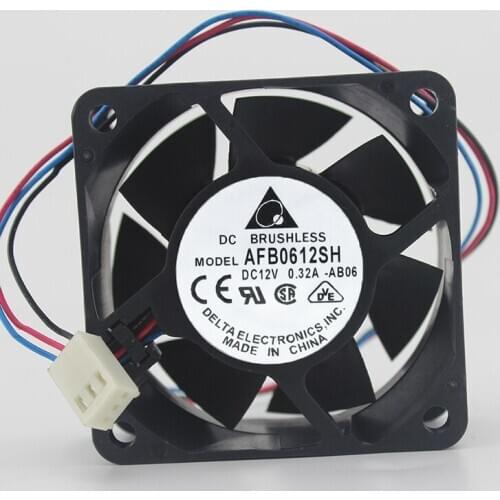 Genuine Delta 6025 AFB0612SH 12V 0.32A 6CM / cm PWM temperature control large air volume fan