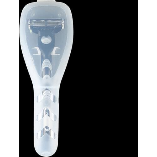 Portable Mens Razor Box Razor Blades Holder Shaving Machine Storage Box Shaver Travel Case for Gillette Not Include Shaver