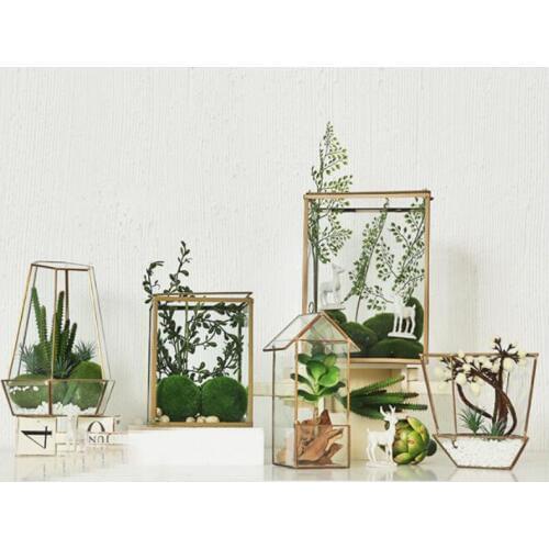 Various Irregular Glass Geometric Succulent Planter Vase Terrarium Container Tabletop Pot DIY Home Office Wedding Decor