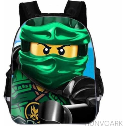Boys Games Ninja Go Backpack 3D Printing Nylon waterproof School bags For Teenage Kids Hot Mochila Infantil