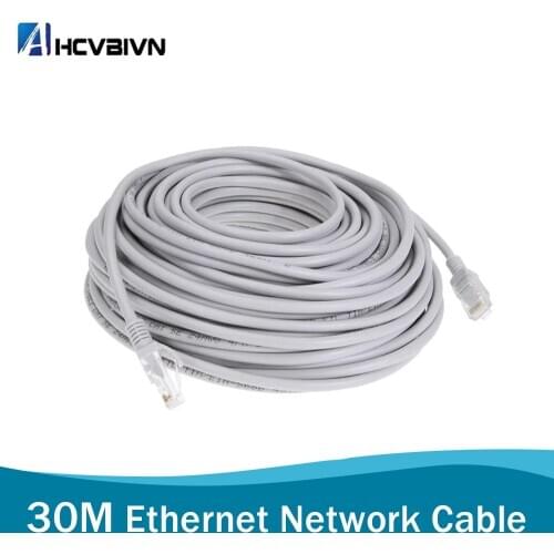 30M 98ft Cat5 Ethernet Network Cable RJ45 Patch Outdoor Waterproof LAN Cable Wires For CCTV POE IP Camera System