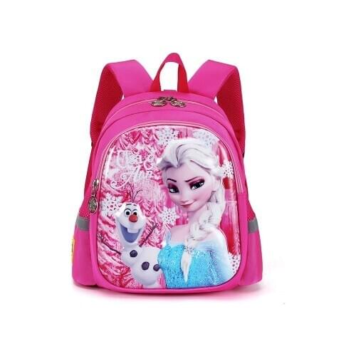 Disney Kindergarten schoolbag cartoon Elsa shoulder bag girl boy handbag baby children backpack kid Frozen schoolbag backpack