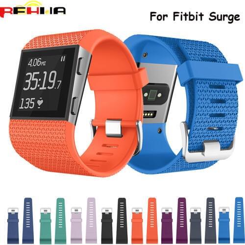 Replacement Watch Wrist Strap Band For Fitbit Surge watch band Silicone band With Screwdriver Buckle venda de reloj Bandas banda