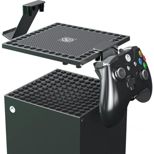 Vented Dust Cover Controller Mount For Xbox Series S X Console Multi-function Heat Dissipation Dust-proof Net Holder Stand Grip
