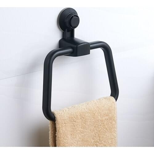 Vidric No drilling towel ring suction up plastic simple easy to install bathroom accessories ABS