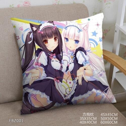 Japanese Anime Home Textile Two Sided Square Pillow Case NO GAME NO LIFE Dakimakura Pillowcase Body Pillow Cover