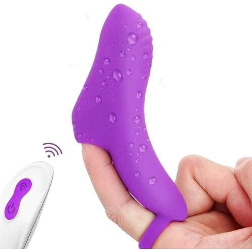 Female Finger Vibrator G Spot Clit Stimulation Massager Wireless Remote Masturbation Sex Toys Vibration Waterproof Rechargeable