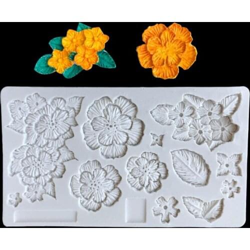 1Pcs Flower Silicone Lace Mold Fondant Cake Decorating Tools Silicone Fondant Cake Mold Baking Tools