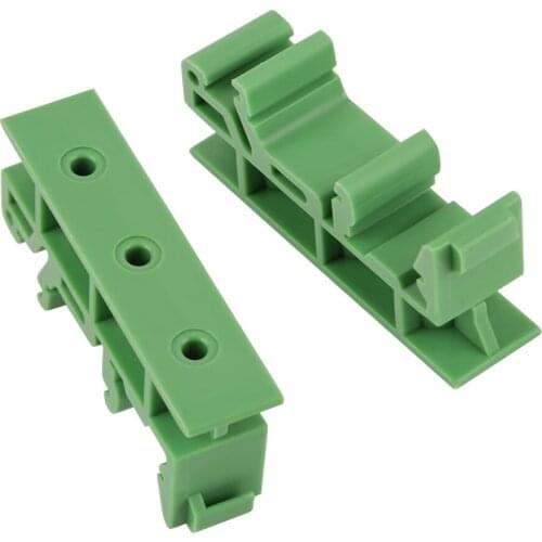 10sets 35mm PCB DIN C45 Rail Adapter Circuit Board Mounting Bracket Holder Carrier Rail Mounting Bracket Mounting C45 Rail