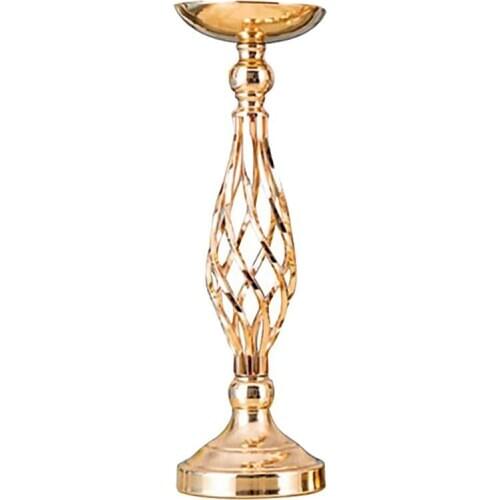 40cm Flower Candle Holder Iron Art Candlestick Candelabra Vase desk Party 1Pc classical Wedding Road Lead candle holder Ornament