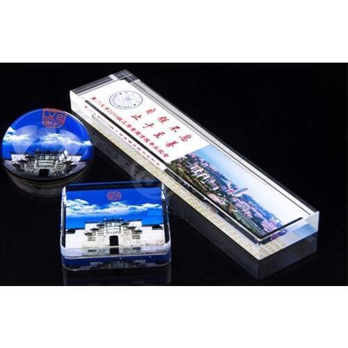 Free LOGO Paper Weight Good Crystal Making Logo Customization