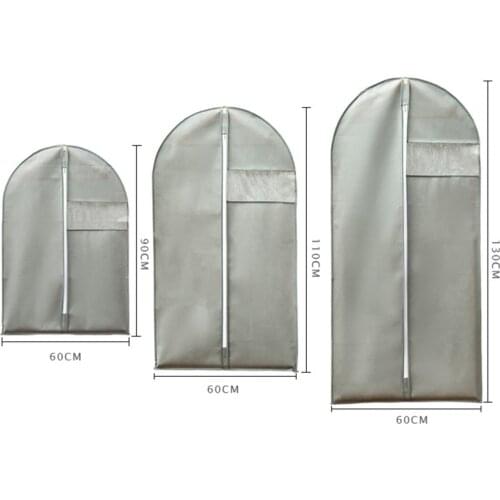 Clothes Dust Cover Non-woven Fabric Case for Household Hanging-type Coat Suit Protect Storage Bag Wardrobe Organizer