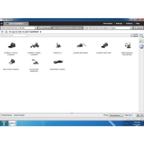 CASE Construction Europe [07.2019] Spare Parts Catalogue