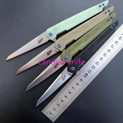 EF917 D2 Blade G10 Handle Ball Bearing Folding Knife Tactical Hunting Multi Tools Pocket Survival Xmas Gift Knives