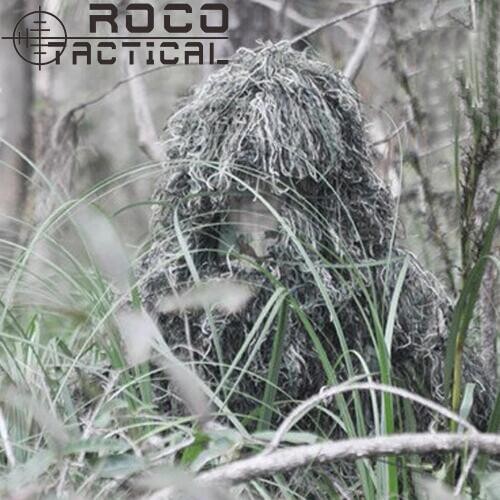 ROCOTACTICAL Breathable Sniper Ghillie Hood Camouflage Head Cover for Ghillie Suit Mosquito Net Hood Headvie Ghillie Viper Hoods
