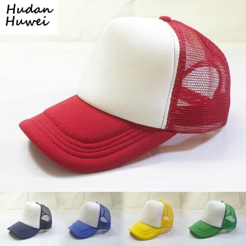 Unisex Curve Brim 5 Panel Solid Baseball Cap Trucker Mesh Blank Visor Hat Adjustable SnapBack Gorras Peaked Cap for Men Women