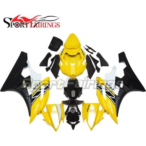 Injection Fairings For Yamaha YZF600 R6 06 07 2006 2007 Plastic ABS Motorcycle Fairing Kit Carenes Yellow Black Full Covers New