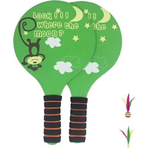 Kids Badminton Rackets Set Paddle Ball Game Set Indoor Outdoor Sports Toy Fun Paddle Ball Game for Kids and Adults