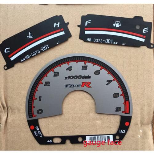 Dash Instrument Gauge Face for Honda Civic FA5 FG2 FA1 FD1 Cluster Type-R Style