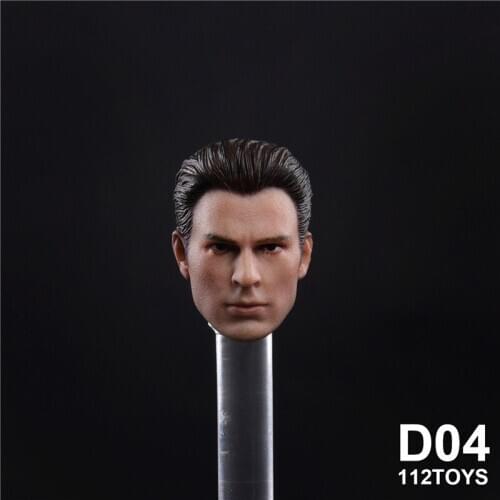 1/12 scale 112TOYS D04 Captain Man Male Boy Head Sculpt Carving Model toy Head For 6'' Doll Body Accessories model display