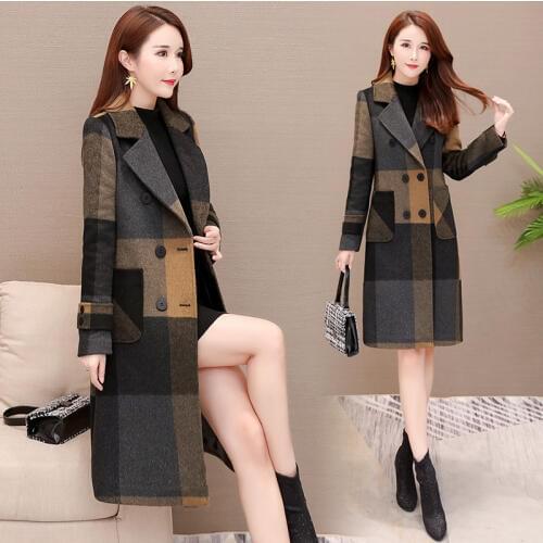 KMETRAM Fashion Woolen Coat Winter Jacket Women Clothes 2020 Real Wool Coat Female Jacket Korean Long Outwear Manteau Femme MY
