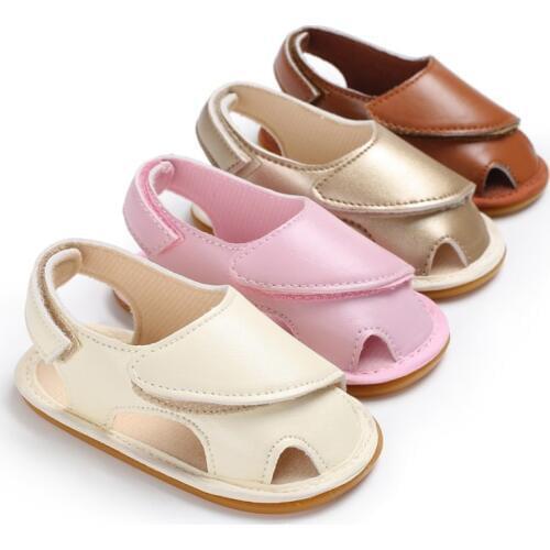 PU Baby Shoes Fashion Baby Girl Sandals Summer Baby Girl Shoes PU Cartoon Rubber Newborn Baby Boy Sandals