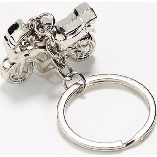 Men Keyring Exquistie Decorative Zinc Alloy Cool Motorcycle Pendant Keychain for Party