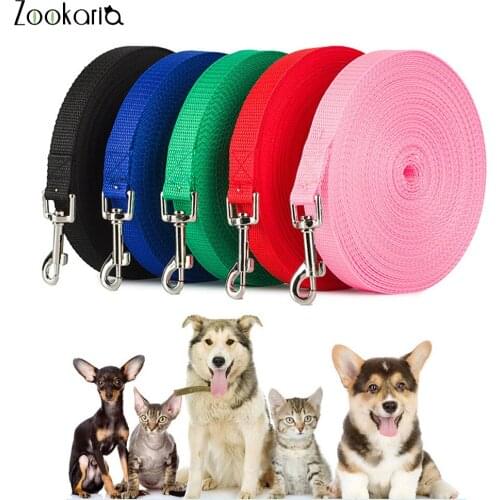 Dog Leash For Medium Large Dogs Pet Puppy Cat Walking Training Lead Rope Big Dog Nylon Rope Long Leashes 6m 10m 15m 20m 30m