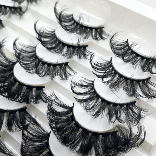 NEW 5/24pair 25mm Mink Eyelashes 5d Fluffy Lashes Mink Eyelashes Makeup Natural Dramatic Long Lashes Eyelash Extensions Makeup