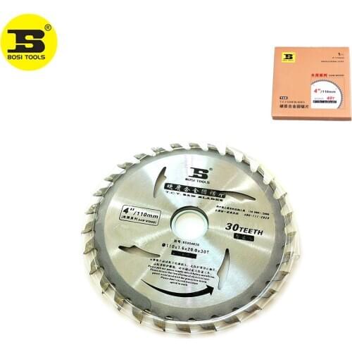 Wholesale BOSI 110mmx1.6mmx20mmx30T C.T circular wood saw blade