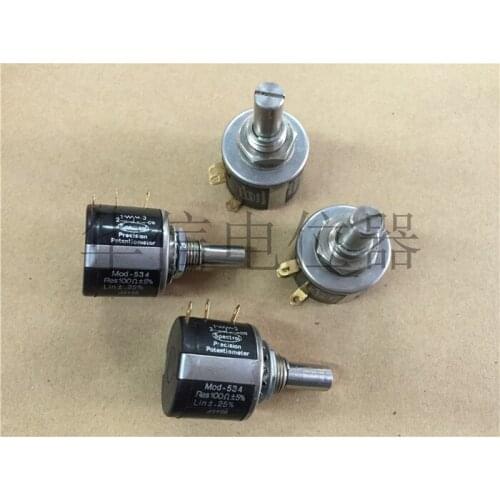 Original new 100% MOD-534 100R 10 circle turn wirewound potentiometer (SWITCH)